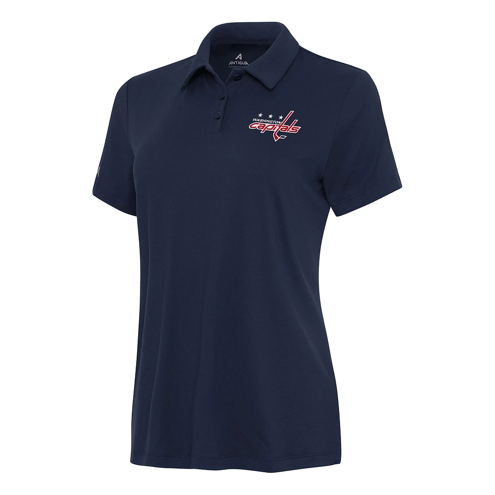 Women's Antigua Navy Washington Capitals Reprocess Polo