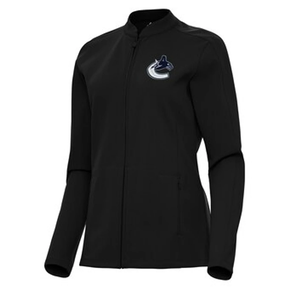 Women's Antigua Vancouver Canucks Regard Full-Zip Jacket