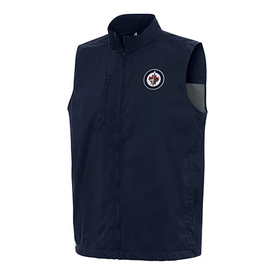 Men's Antigua  Navy Winnipeg Jets Brisk Full-Zip Vest