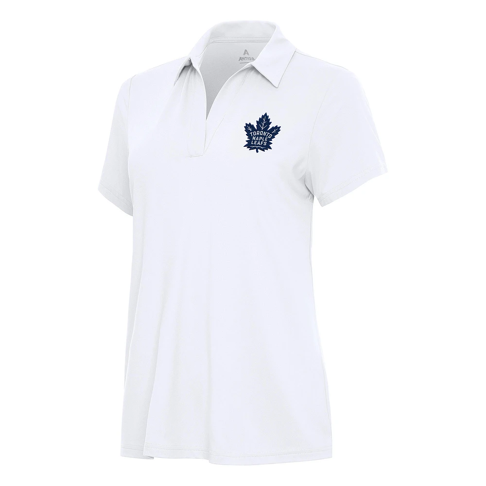 Women's Antigua White Toronto Maple Leafs Era Polo