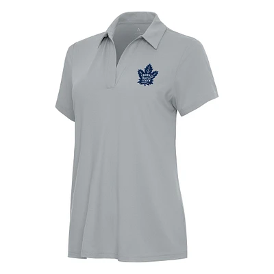 Women's Antigua Gray Toronto Maple Leafs Era Polo