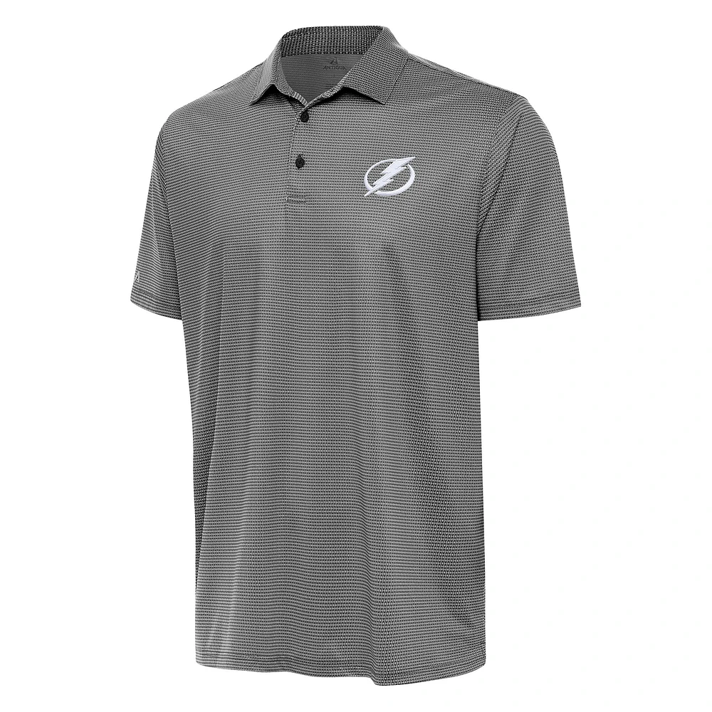 Men's Antigua /White Tampa Bay Lightning Rings Polo