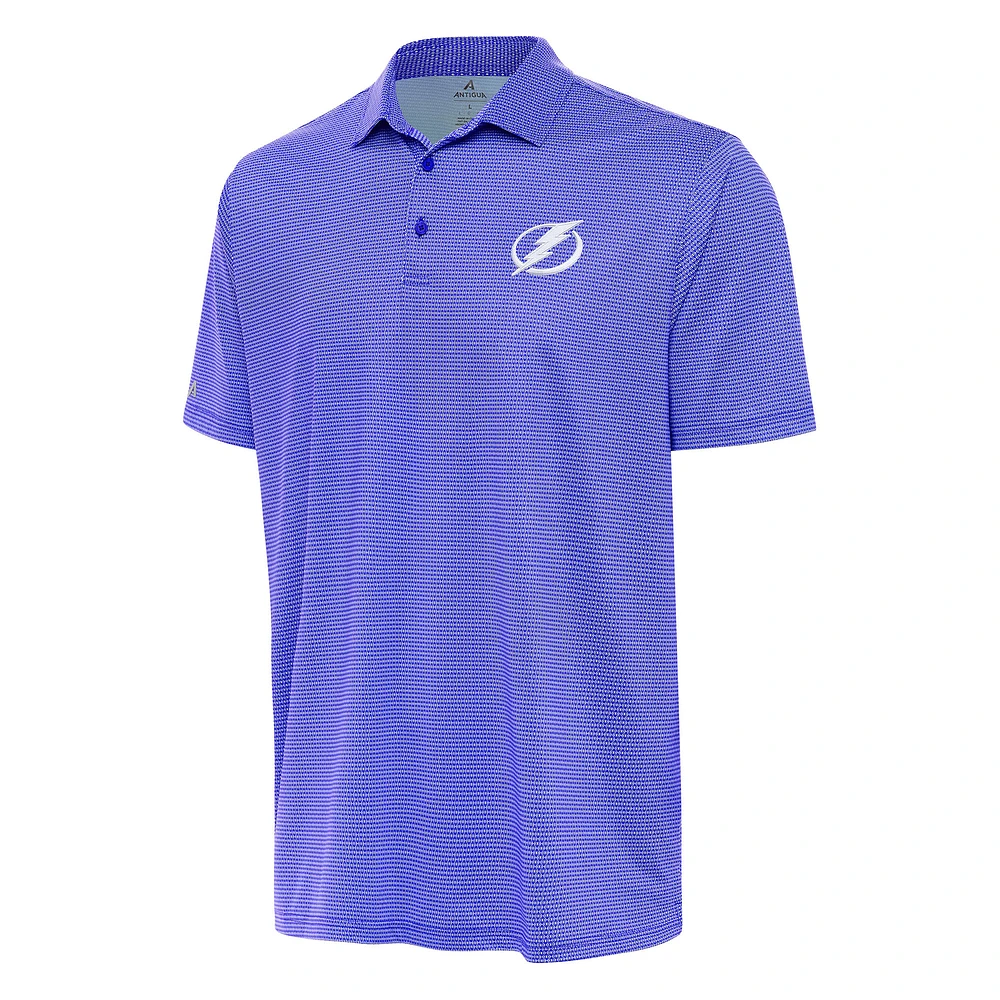 Men's Antigua Royal/White Tampa Bay Lightning Rings Polo