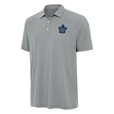 Men's Antigua Gray Toronto Maple Leafs Western Polo
