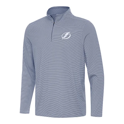 Men's Antigua Navy Tampa Bay Lightning Twine Quarter-Zip Top