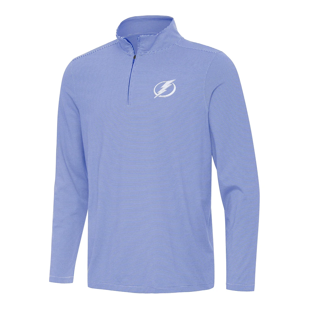 Men's Antigua Royal Tampa Bay Lightning Twine Quarter-Zip Top