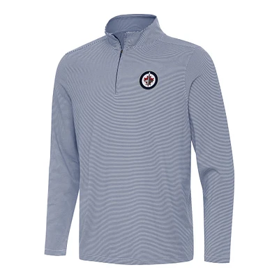 Men's Antigua Navy Winnipeg Jets Twine Quarter-Zip Top