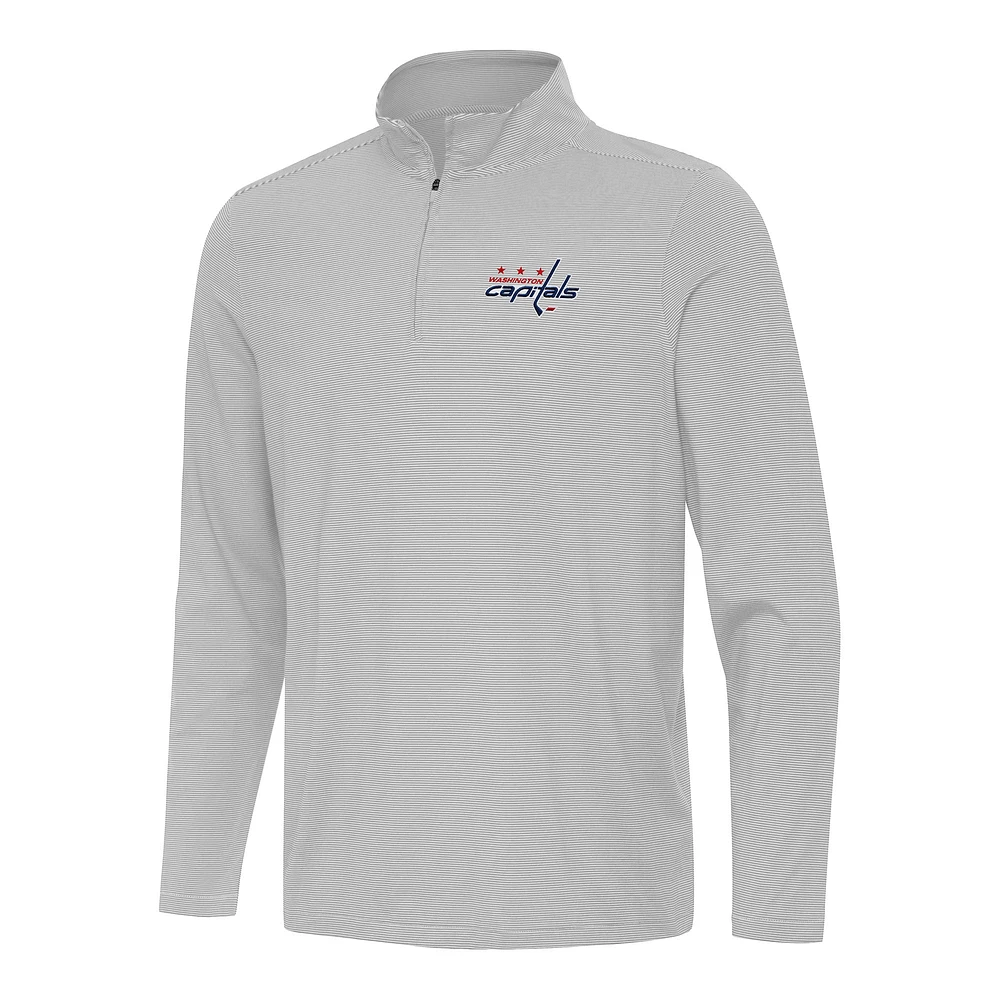 Men's Antigua Washington Capitals Twine Quarter-Zip Top