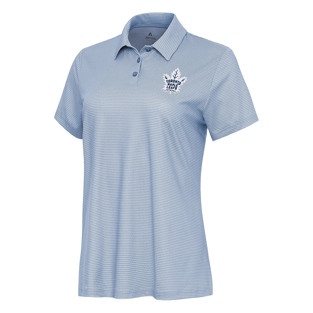 Women's Antigua White Toronto Maple Leafs Rings Polo