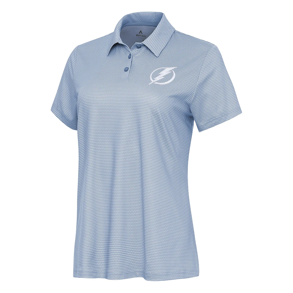 Women's Antigua White Tampa Bay Lightning Rings Polo