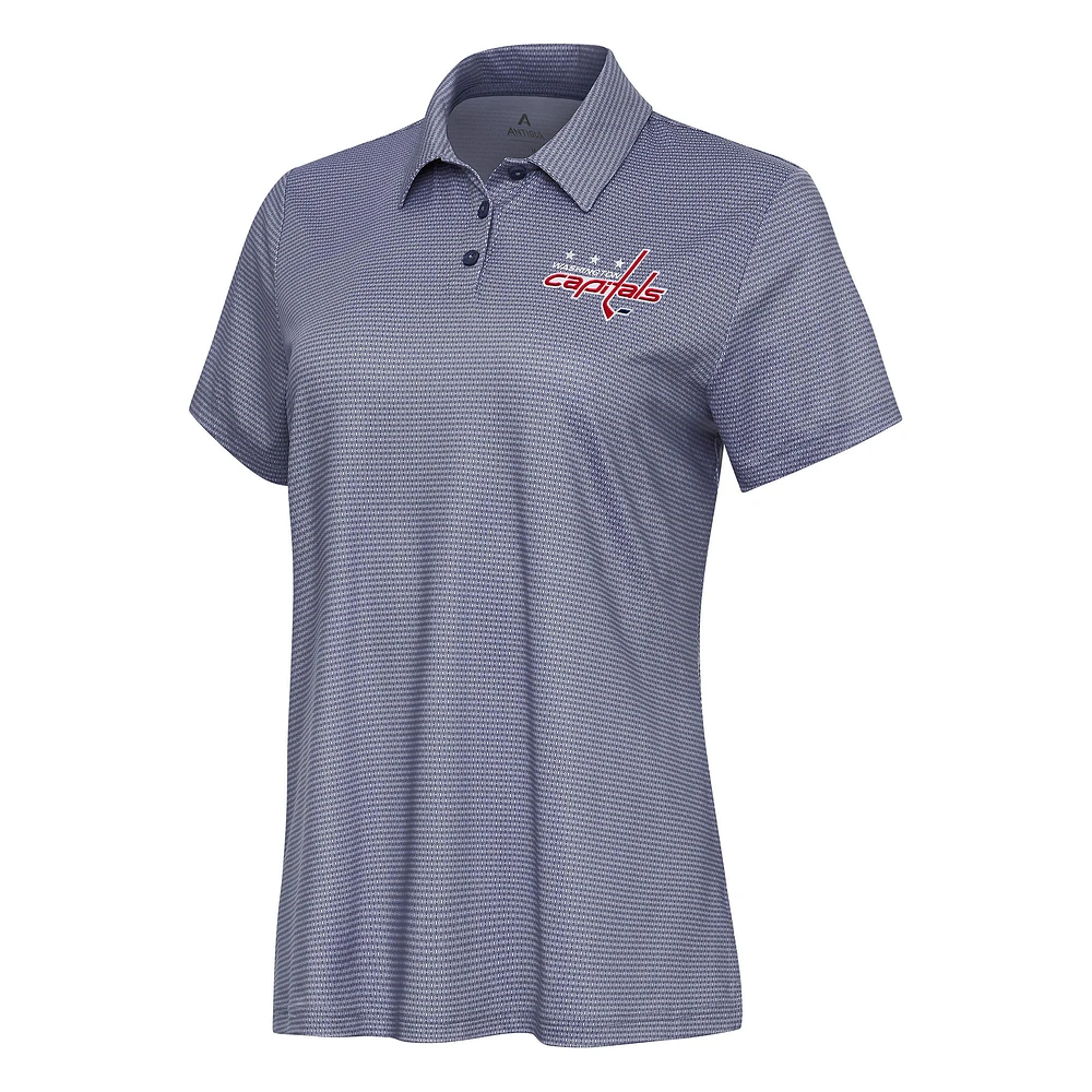 Women's Antigua White Washington Capitals Rings Polo