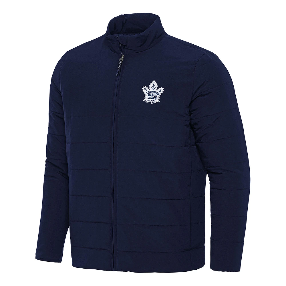 Men's Antigua Navy Toronto Maple Leafs Swelter Full-Zip Puffer Jacket