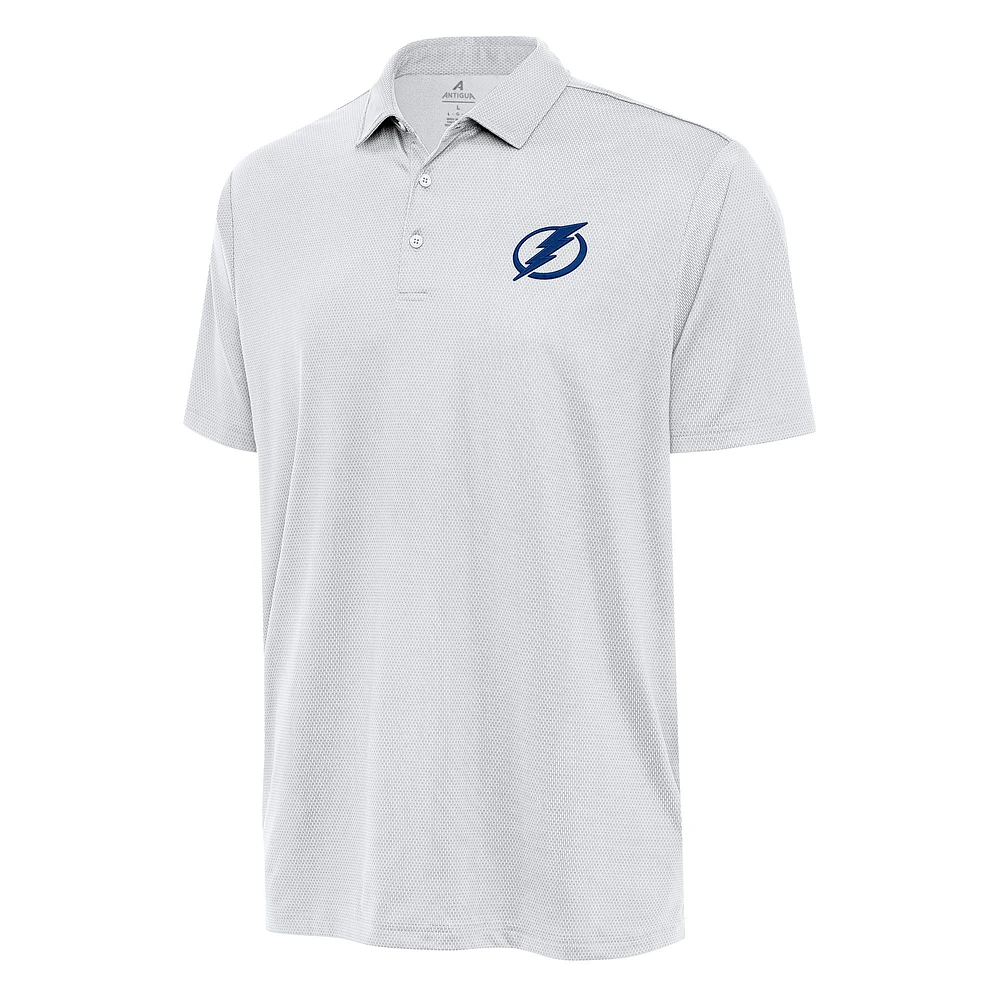 Men's Antigua White Tampa Bay Lightning Big & Tall Ellipse Polo