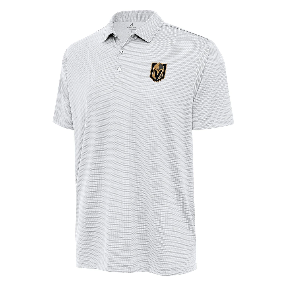 Men's Antigua White Vegas Golden Knights Big & Tall Ellipse Polo