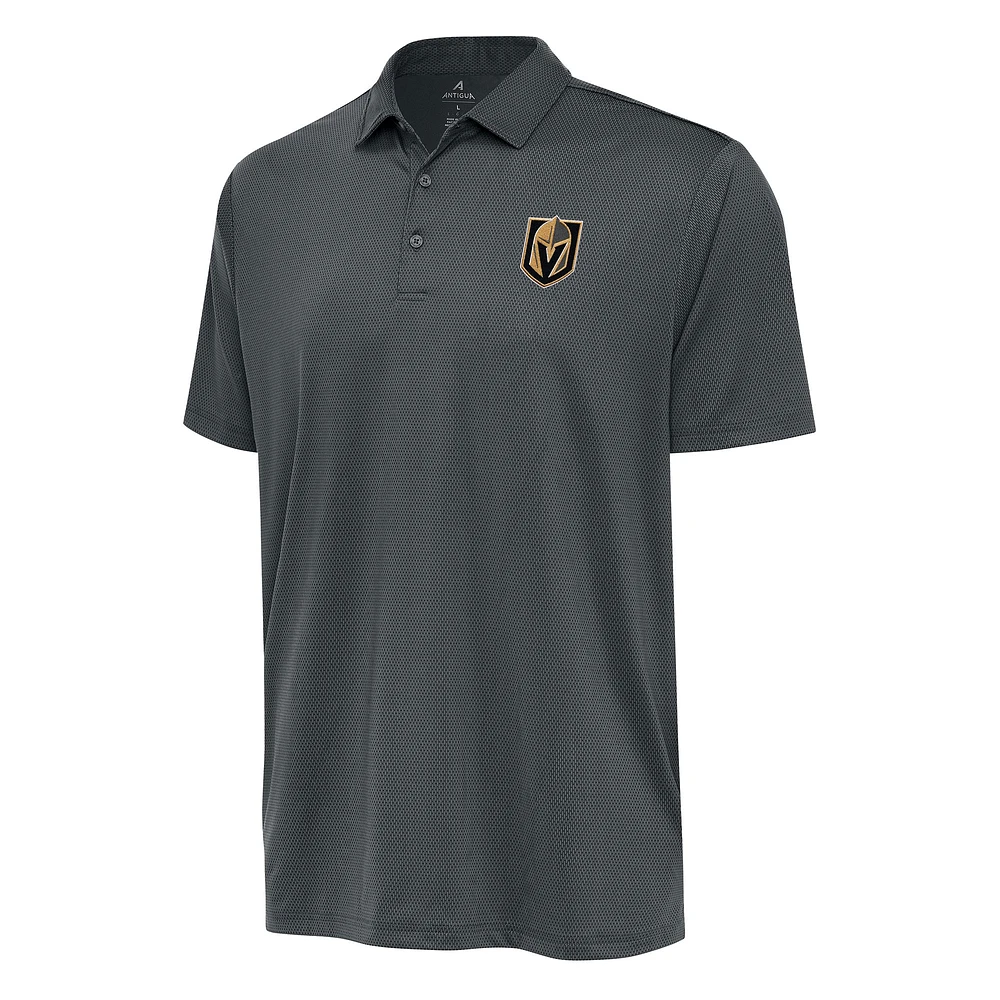 Men's Antigua Pewter Vegas Golden Knights Big & Tall Ellipse Polo