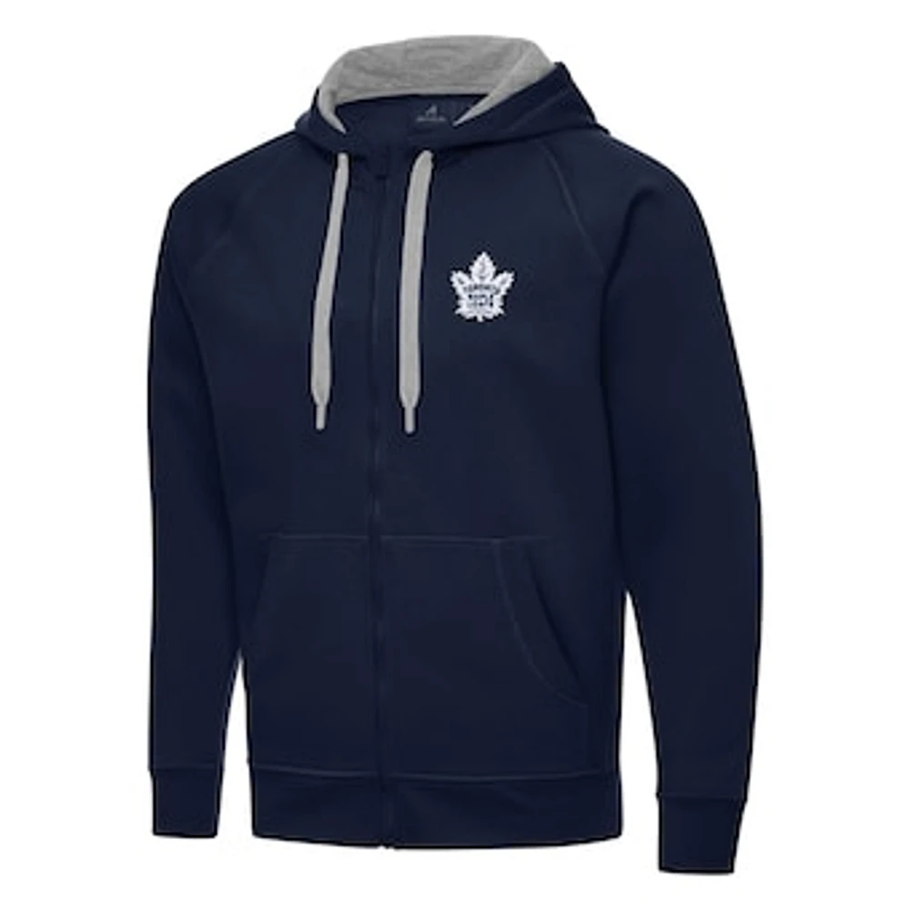 Men's Antigua Navy Toronto Maple Leafs Big & Tall Victory Full-Zip Hoodie