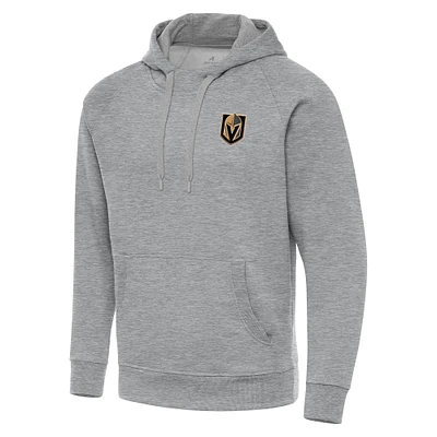 Men's Antigua Heather Gray Vegas Golden Knights Big & Tall Victory Pullover Hoodie