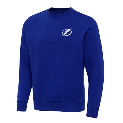 Men's Antigua Royal Tampa Bay Lightning Big & Tall Victory Crewneck Pullover Sweatshirt