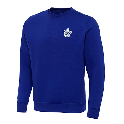 Men's Antigua Royal Toronto Maple Leafs Big & Tall Victory Crewneck Pullover Sweatshirt