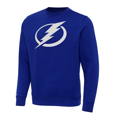 Men's Antigua Royal Tampa Bay Lightning Big & Tall Victory Crewneck Pullover Sweatshirt