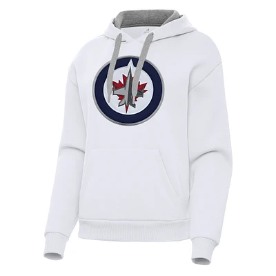 Women's Antigua Winnipeg Jets Victory Pullover Hoodie