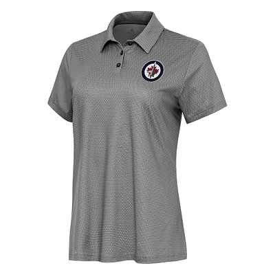Women's Antigua White Winnipeg Jets Rings Polo