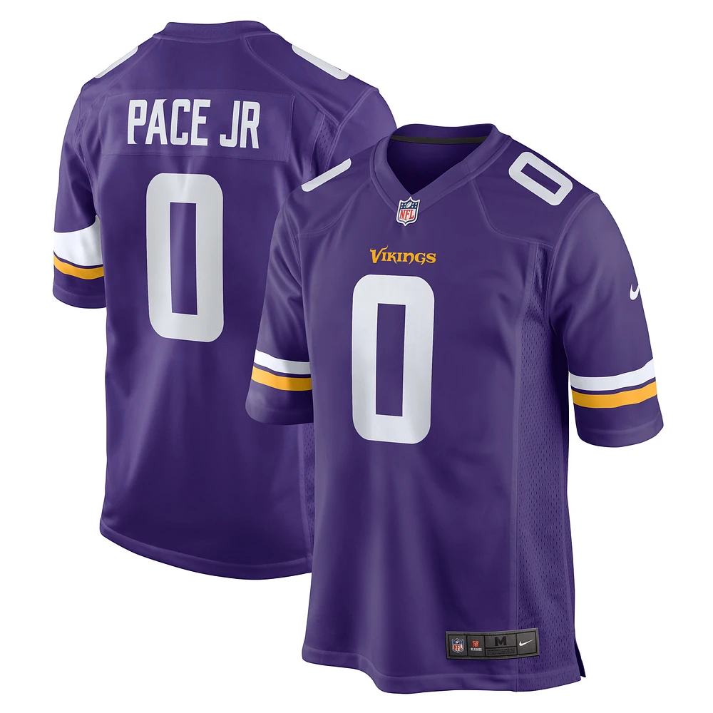 Men's Nike Ivan Pace Jr Purple Minnesota Vikings Game Jersey