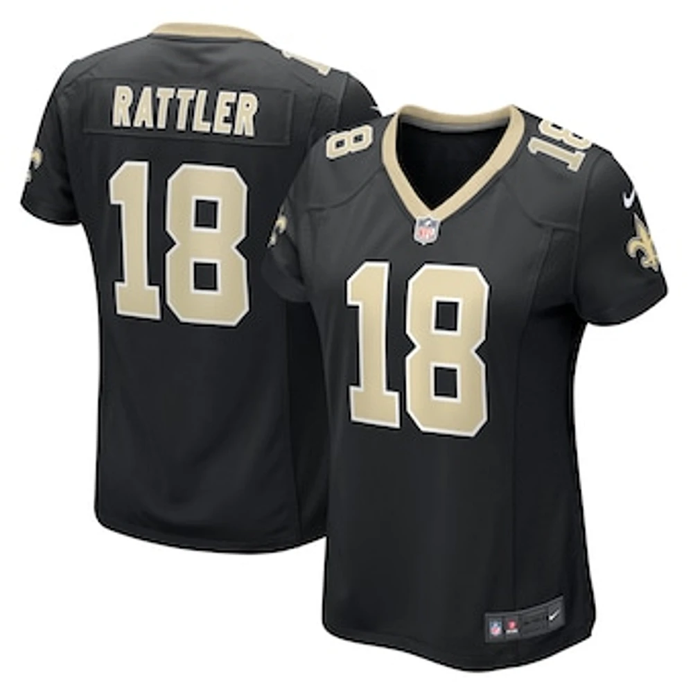 Women's Nike Spencer Rattler  Black New Orleans Saints  Game Jersey