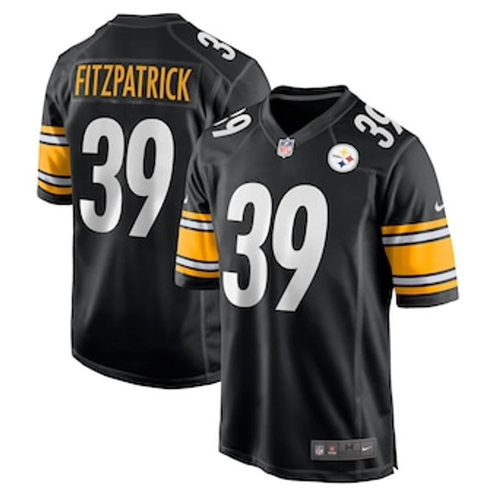 Men's Nike Minkah Fitzpatrick  Black Pittsburgh Steelers  Game Jersey