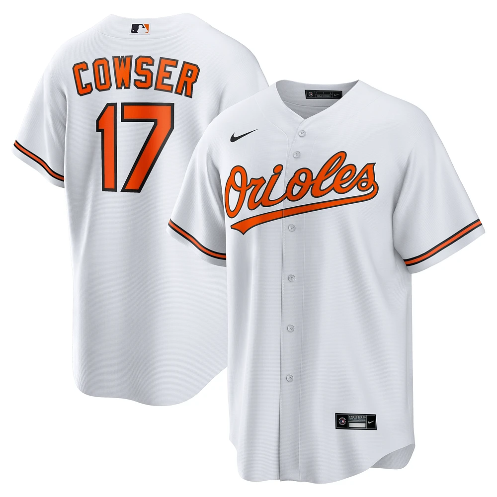 Men's Nike Colton Cowser White Baltimore Orioles Home Replica Jersey