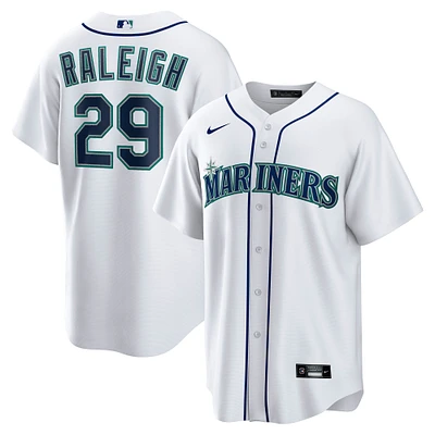 Men's Nike Cal Raleigh White Seattle Mariners Home Replica Player Jersey