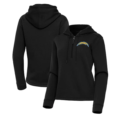 Women's Antigua Los Angeles Chargers Contemporary Quarter-Zip Hoodie