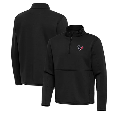 Men's Antigua Houston Texans Twist Quarter-Zip Pullover Jacket