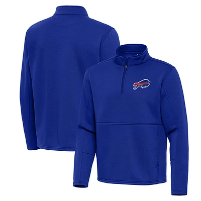 Men's Antigua Royal Buffalo Bills Twist Quarter-Zip Pullover Jacket