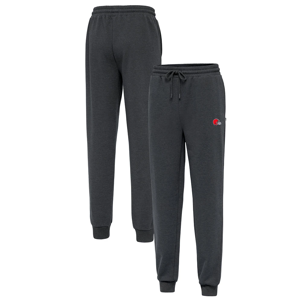 Men's Antigua Heather Charcoal Cleveland Browns Idol Jogger Pants