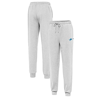 Men's Antigua Heather Gray Detroit Lions Idol Jogger Pants