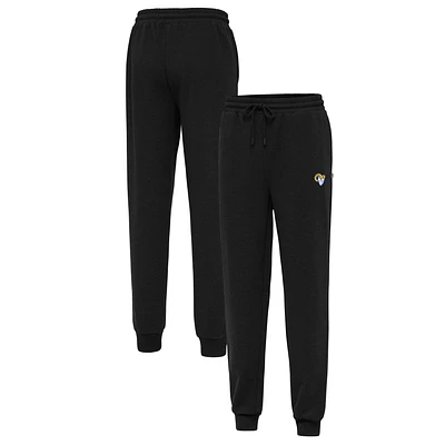 Men's Antigua Black Los Angeles Rams Idol Jogger Pants