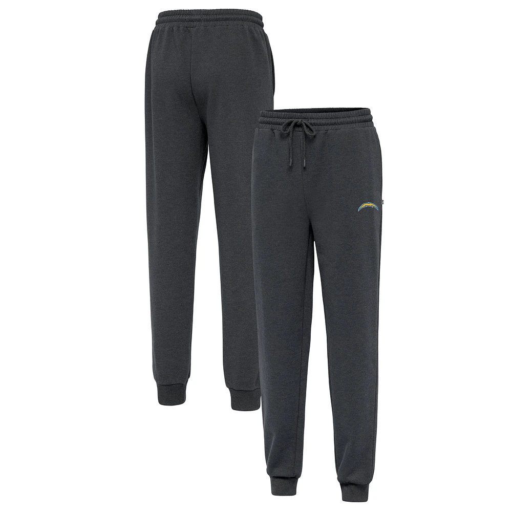 Men's Antigua Heather Charcoal Los Angeles Chargers Idol Jogger Pants