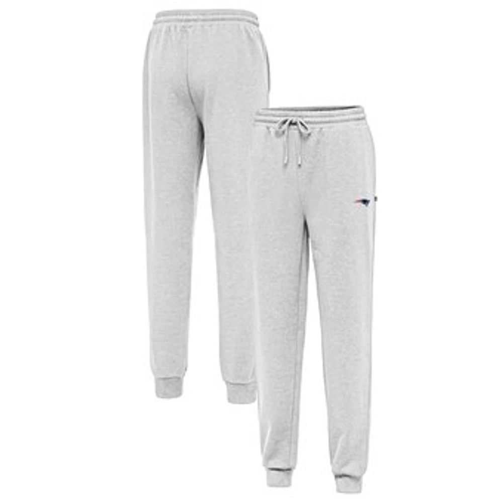 Men's Antigua Heather Gray New England Patriots Idol Jogger Pants