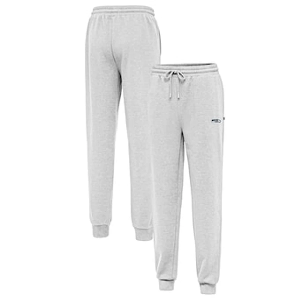 Men's Antigua Heather Gray Seattle Seahawks Idol Jogger Pants