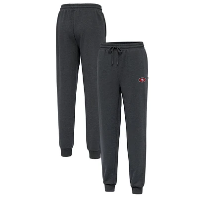 Men's Antigua Heather Charcoal San Francisco 49ers Idol Jogger Pants