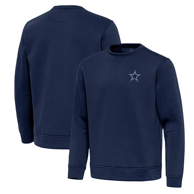 Men's Antigua Navy Dallas Cowboys Relevant Lightweight Pullover Sweatshirt