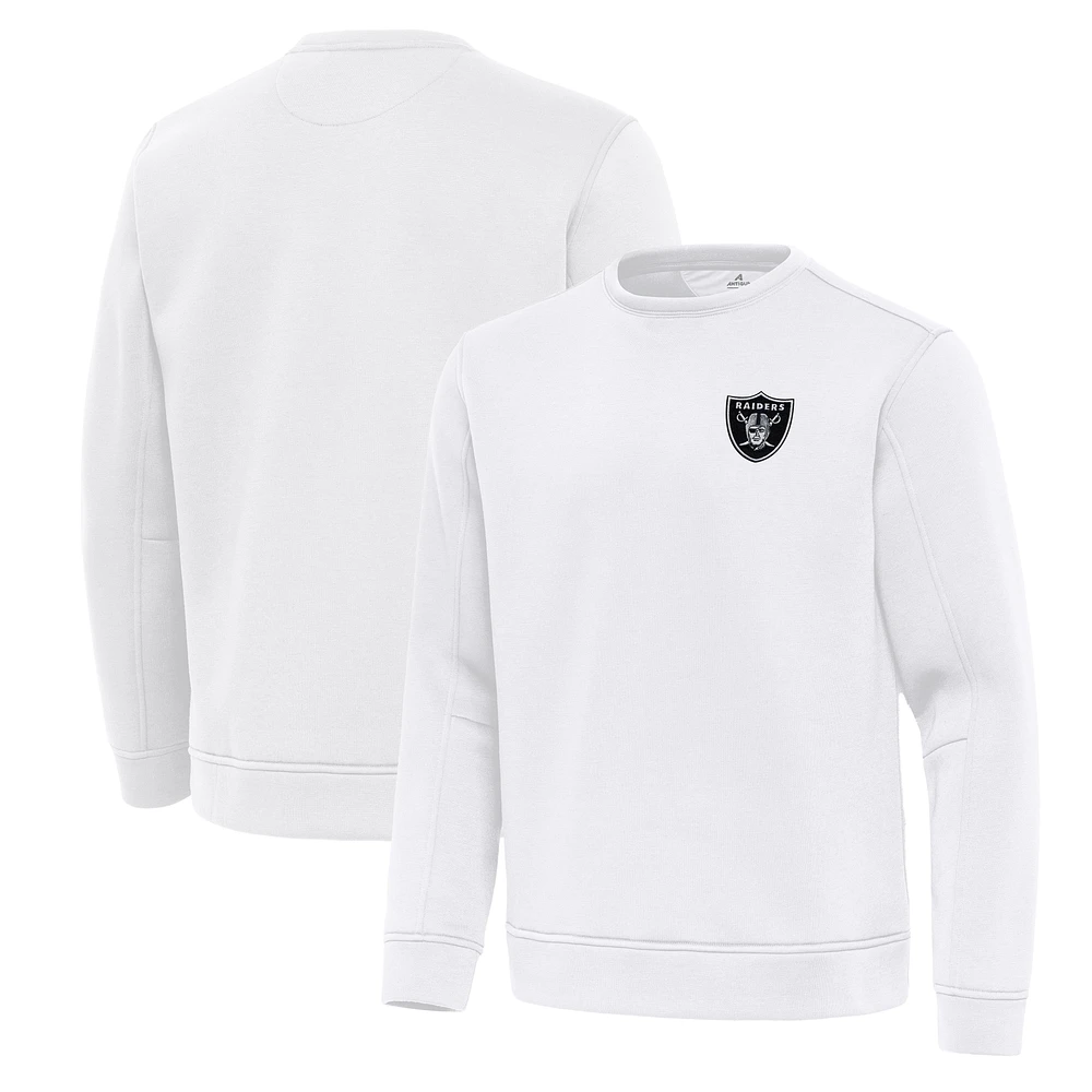 Men's Antigua Las Vegas Raiders Relevant Lightweight Pullover Sweatshirt