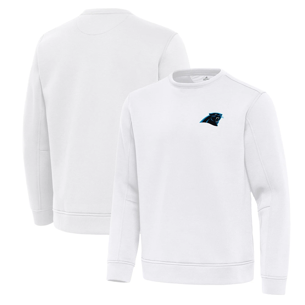 Men's Antigua Carolina Panthers Relevant Lightweight Pullover Sweatshirt