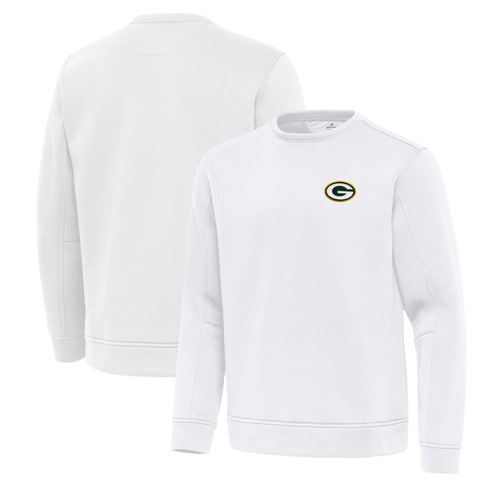Men's Antigua Green Bay Packers Relevant Lightweight Pullover Sweatshirt