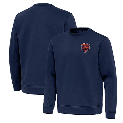 Men's Antigua Navy Chicago Bears Relevant Lightweight Pullover Sweatshirt