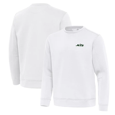 Men's Antigua New York Jets Relevant Lightweight Pullover Sweatshirt