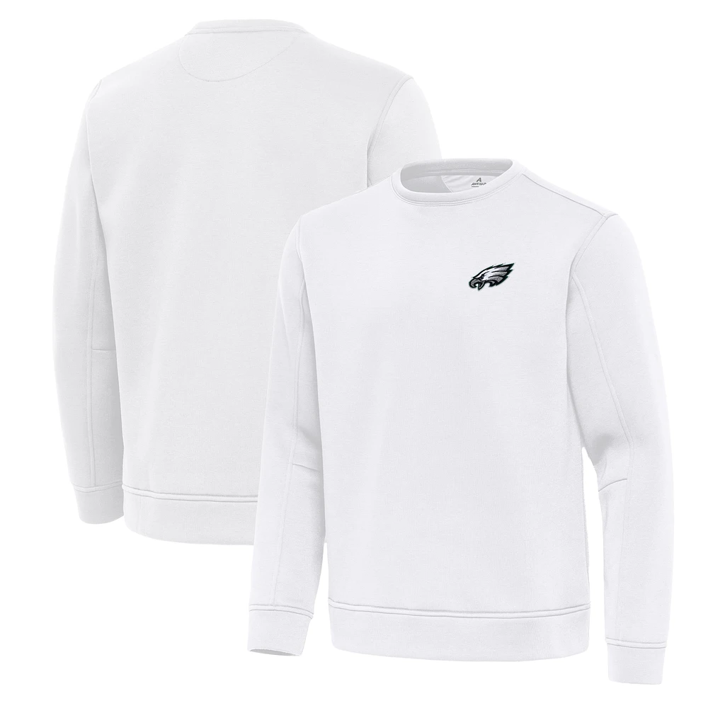 Men's Antigua Philadelphia Eagles Relevant Lightweight Pullover Sweatshirt