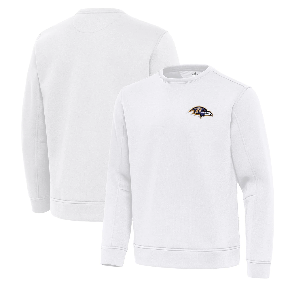 Men's Antigua Baltimore Ravens Relevant Lightweight Pullover Sweatshirt