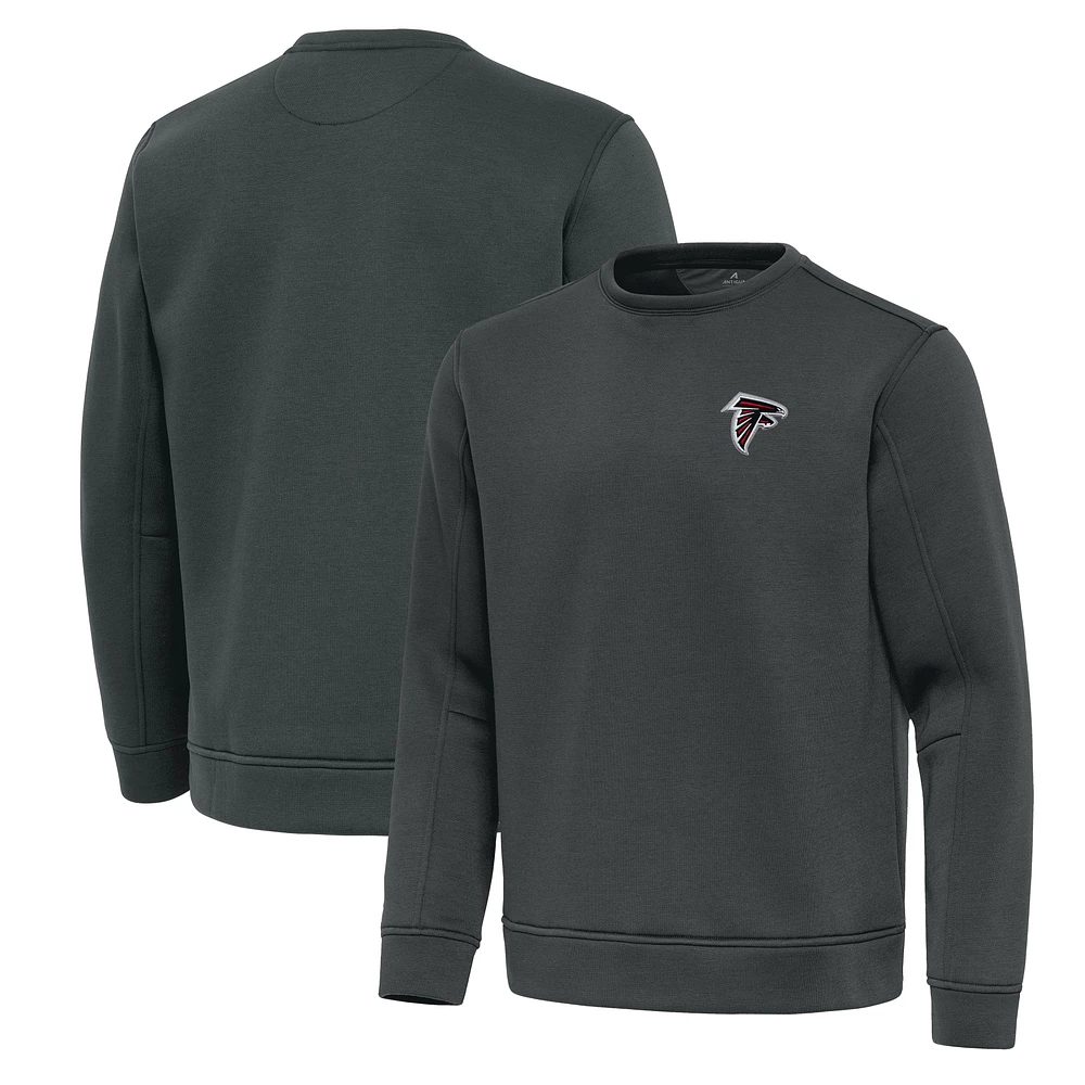 Men's Antigua Pewter Atlanta Falcons Relevant Lightweight Pullover Sweatshirt